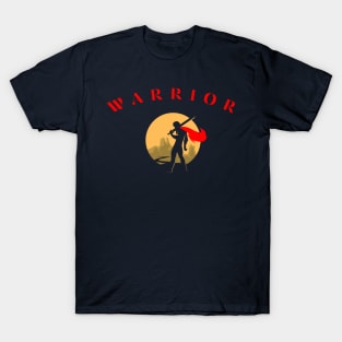 The Warrior Superhero Never Sleeps T-Shirt